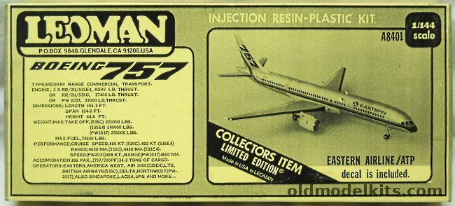 Leoman 1/144 Boeing 757 Eastern Airlines, A8401 plastic model kit
